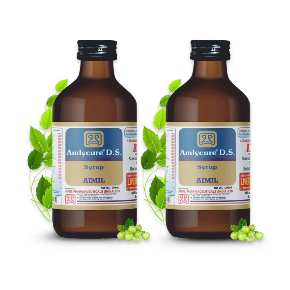 Aimil Amlycure D.S. Syrup (200ml, Pack of 2)